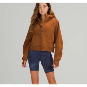 Lululemon Scuba Oversized Half-Zip Hoodie Copper Brown Women's Size XL/XXL